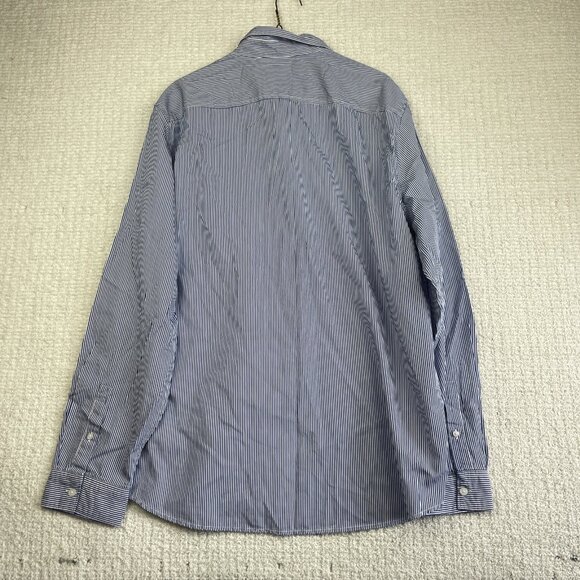 Guess x Brandalised x Banksy Stripe Button Up Out Of Bed Shirt Graffiti Read* - Picture 12 of 16